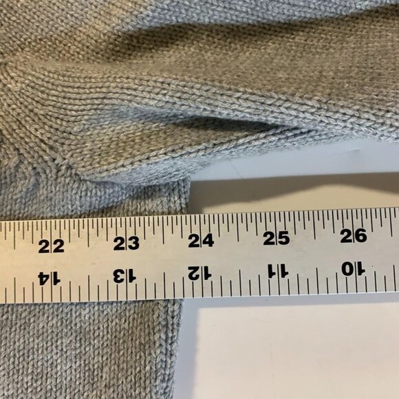 L.L. Bean Men’s 1/4 Zip Sweater Cotton Knit 258291 Jacket Grey Size L - Picture 10 of 11